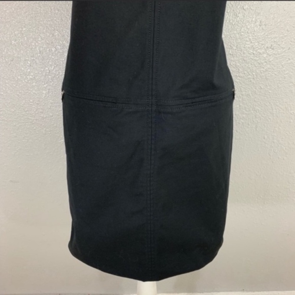White House Black Market black drop waist sleeveless shift dress N30 - Picture 3 of 8